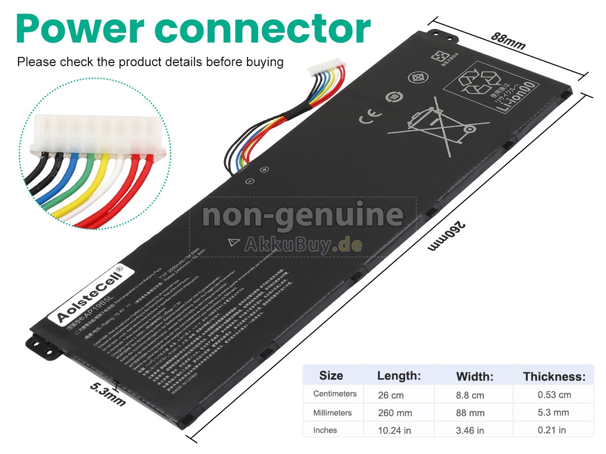 Acer Aspire 3 A315-58-317C Ersatzakku