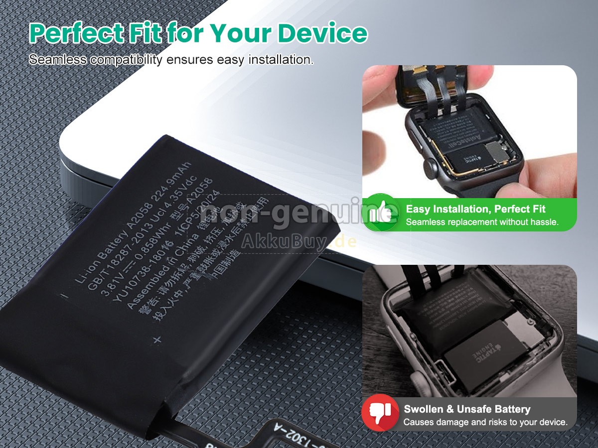 Apple WATCH Series 4 NIKE+ LTE 40MM Ersatzakku