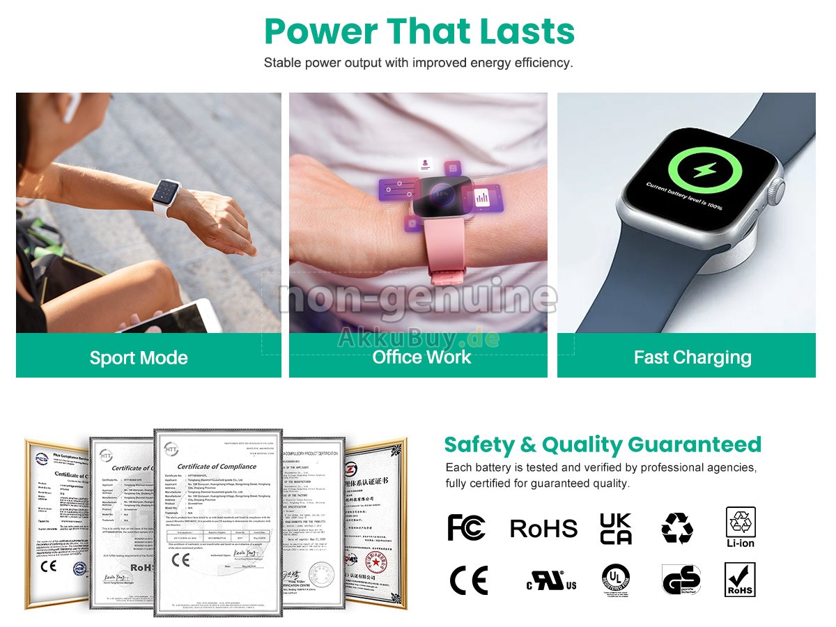 Apple WATCH Series 4 NIKE+ LTE 40MM Ersatzakku