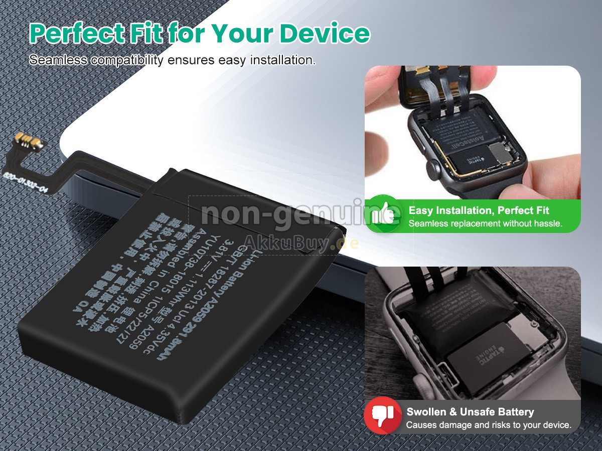 Apple WATCH Series 4 NIKE+ LTE 44MM Ersatzakku