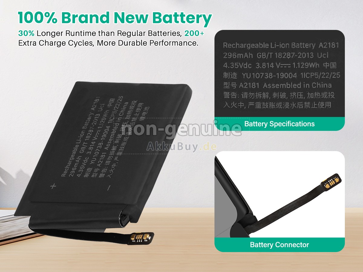 Apple WATCH Series 5 44MM LTE Ersatzakku