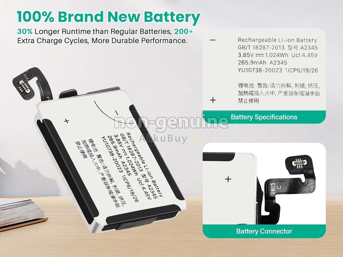 Apple WATCH Series 6 LTE 40MM Ersatzakku