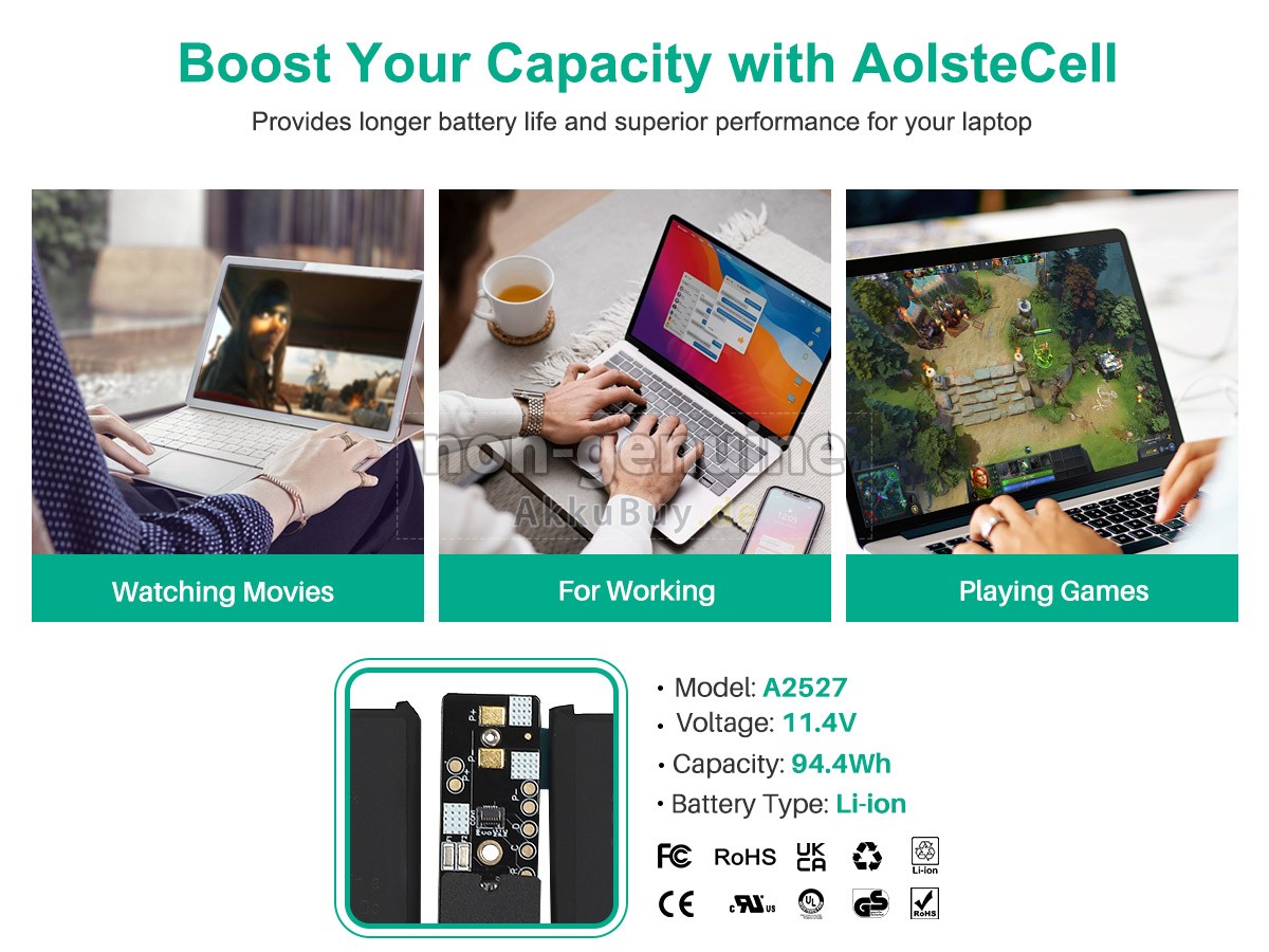 Apple MacBook Pro 16-inch M1 Ersatzakku