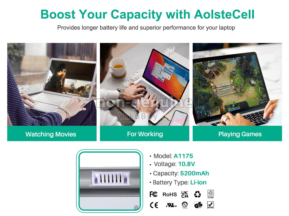 Apple MacBook Pro 15_ MA601J/A Ersatzakku