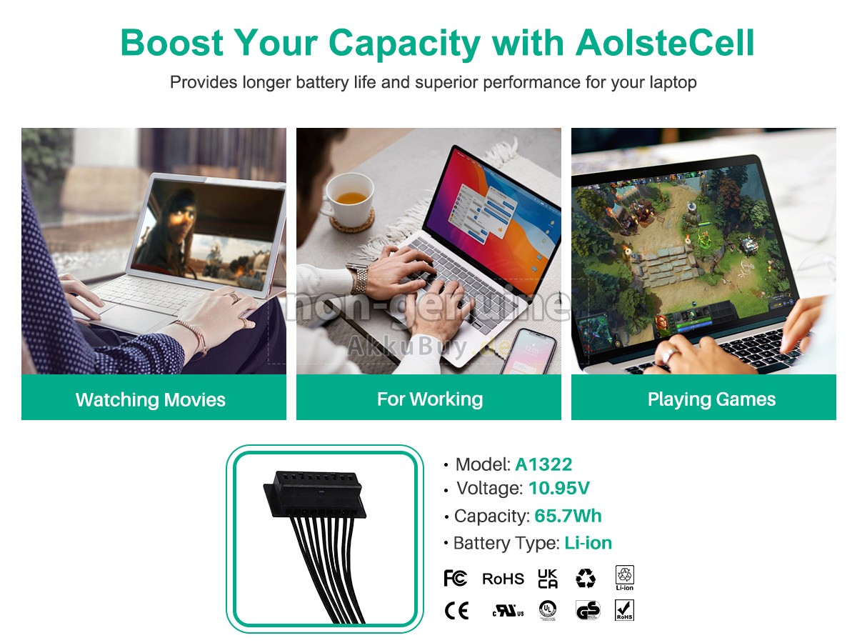 Apple MacBook Pro 13.3_ MB990LL Ersatzakku