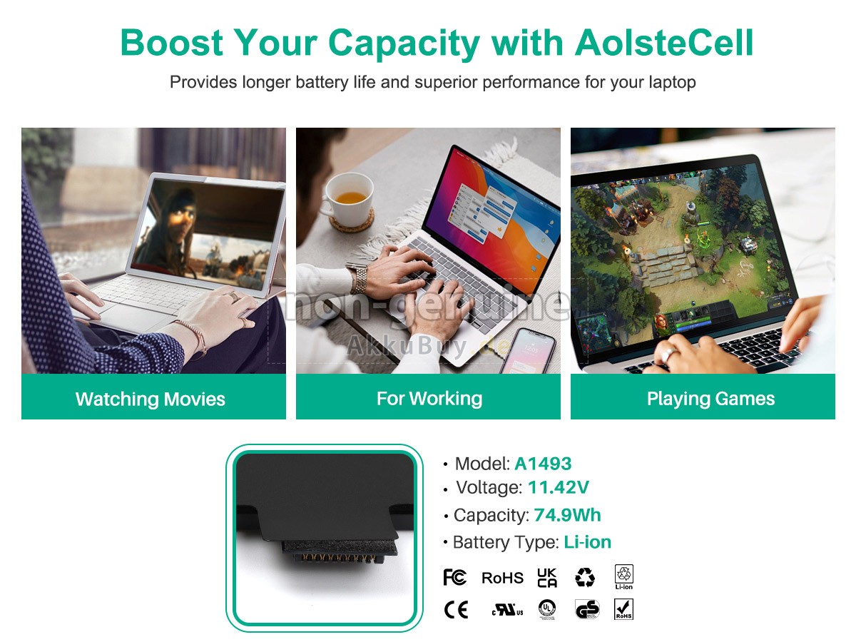 Apple MacBook Pro 13_ Retina _Core I5_ 2.8G Mid-2014 Ersatzakku