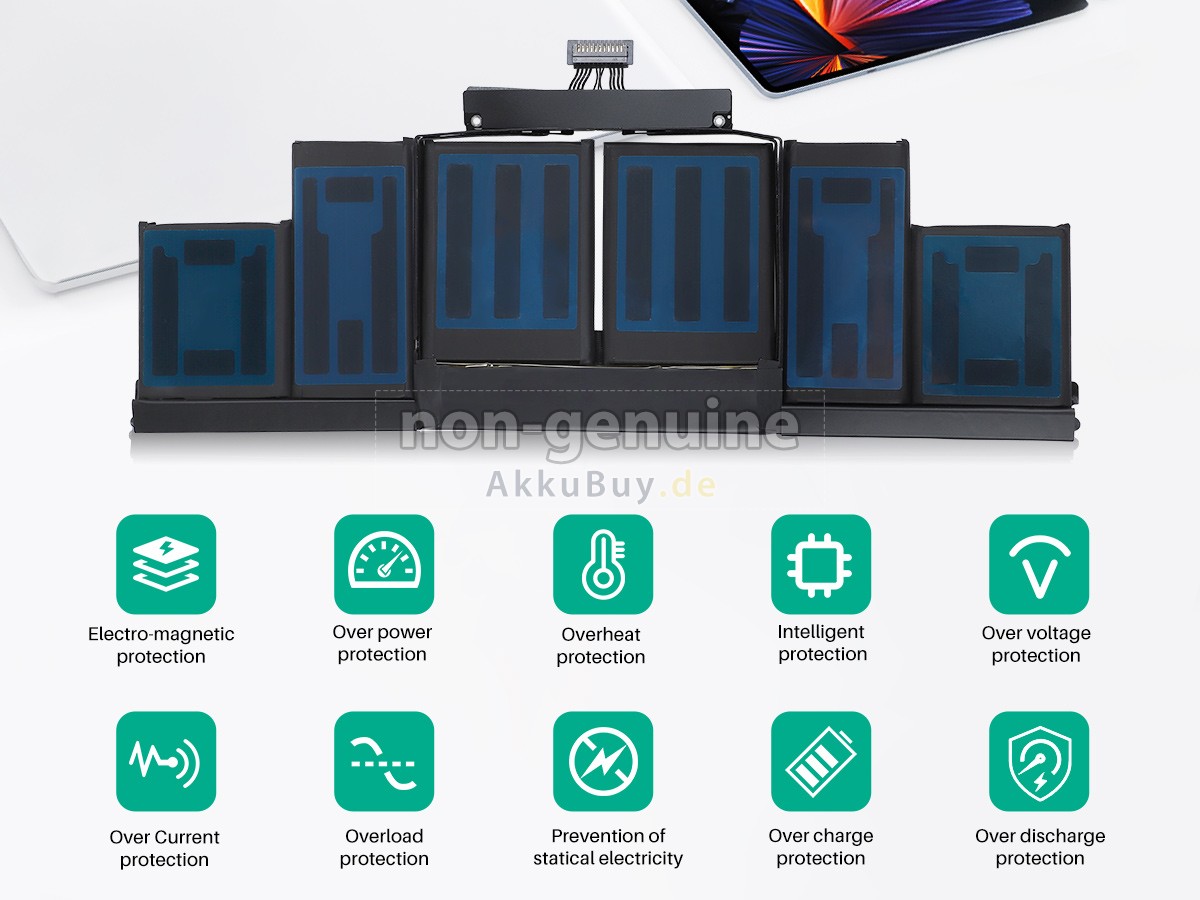 Apple MacBook Pro Core I7 2.8GHZ 15.4 inch Retina A1398(EMC 2881) Ersatzakku