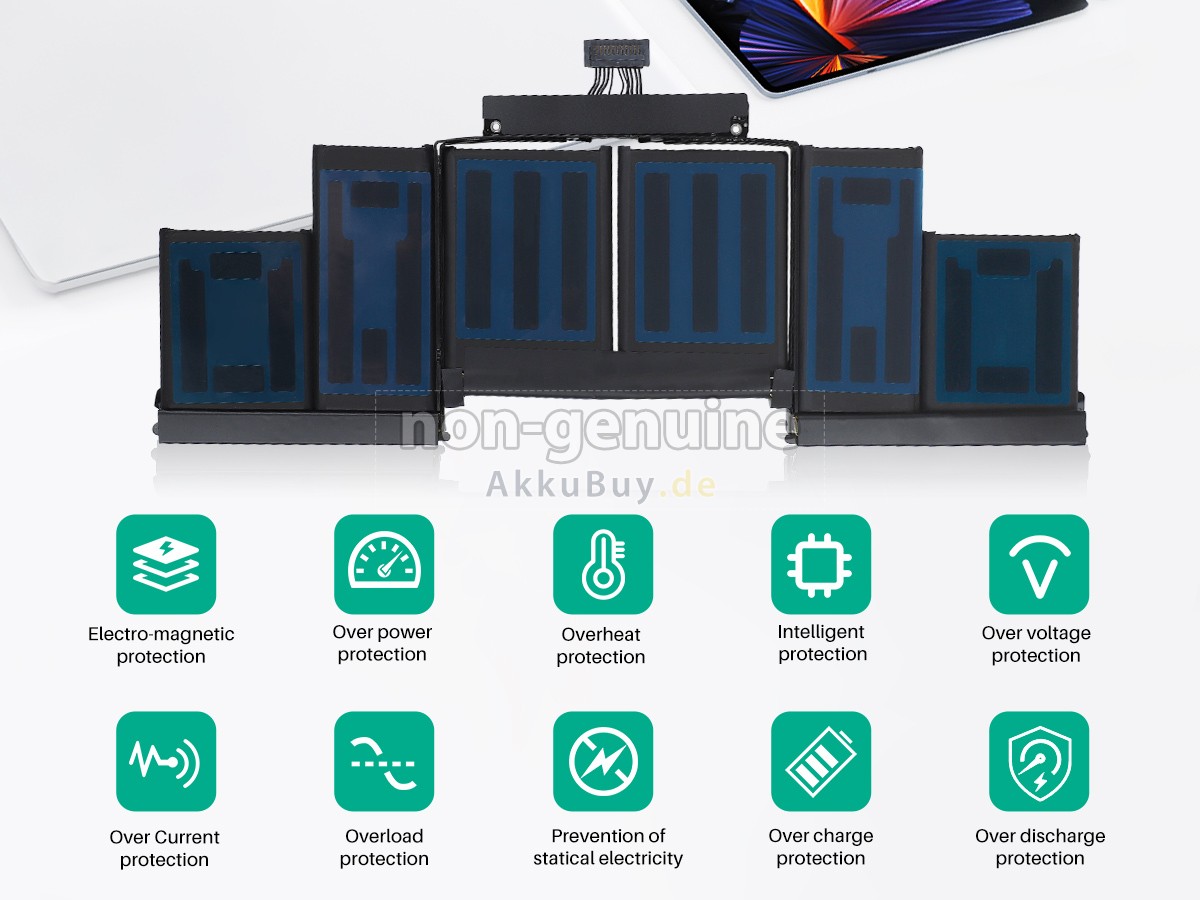 Apple MacBook Pro Core I7 2.9GHZ 15.4 inch Retina A1398(EMC 2910) Ersatzakku