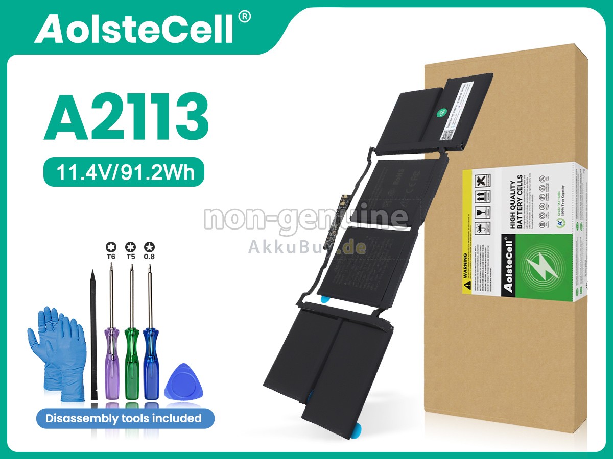 Apple MacBook Pro 16-inch Core I9 2.3GHZ 2019 A2141 EMC 3347 Ersatzakku