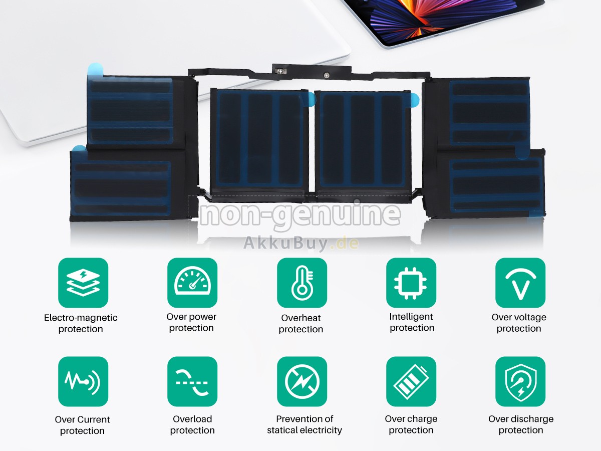 Apple MacBook Pro 16-inch Core I9 2.3GHZ 2019 A2141 EMC 3347 Ersatzakku