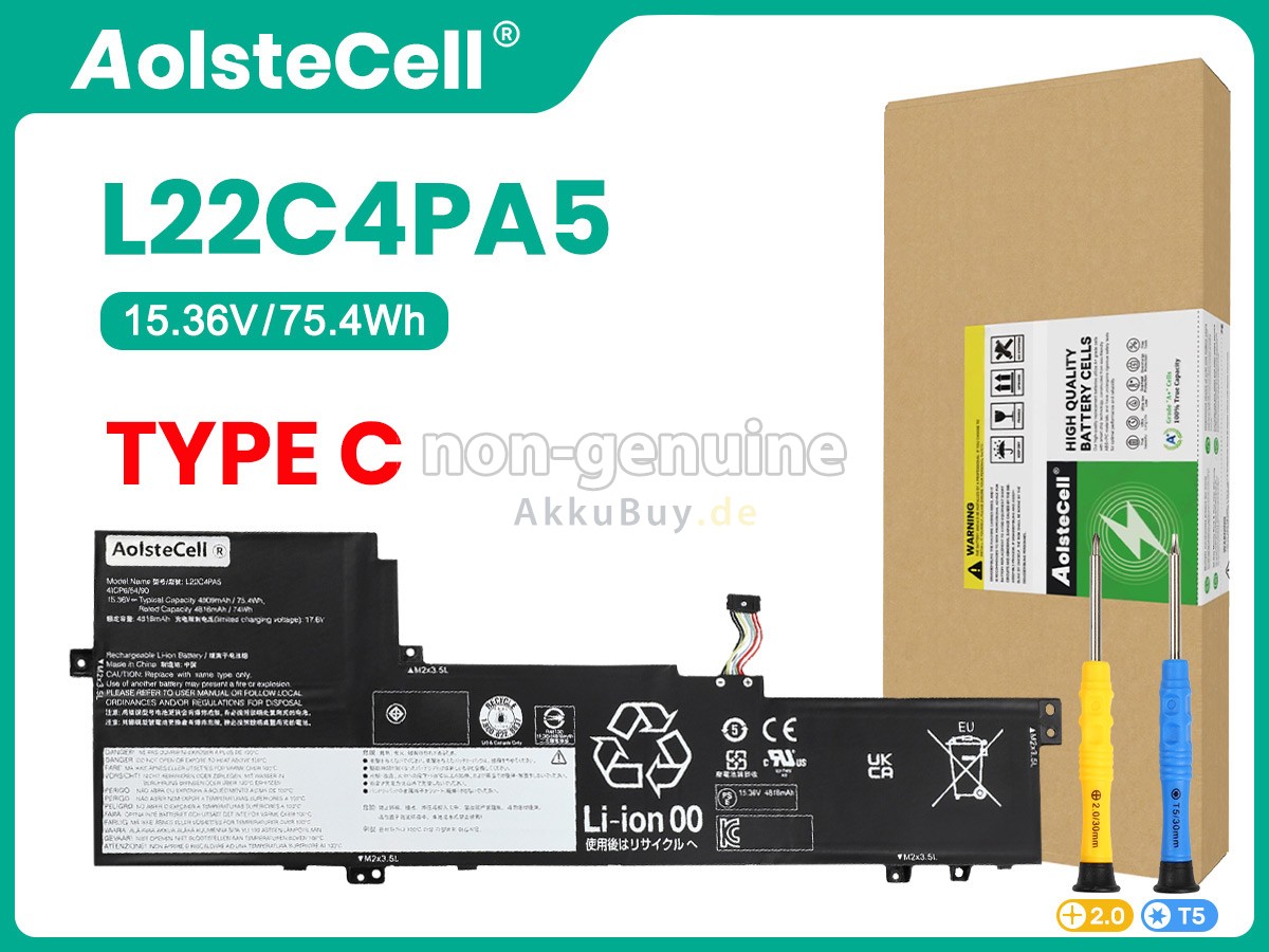 Lenovo IdeaPad SLIM 5 16ABR8-82XG0061MX Ersatzakku